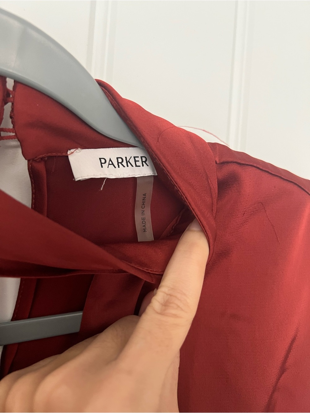 Parker The Parker Long Sleeve Keyhole Top Burnt Orange - Size S - Picture 7 of 7